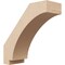 Ekena Millwork 5-inch W x 14-inch D x 14-inch H Imperial Rough Cedar Woodgrain TimberThane Knee Brace, Primed BRCUR05X14X14IMPRCPR - alternate 1